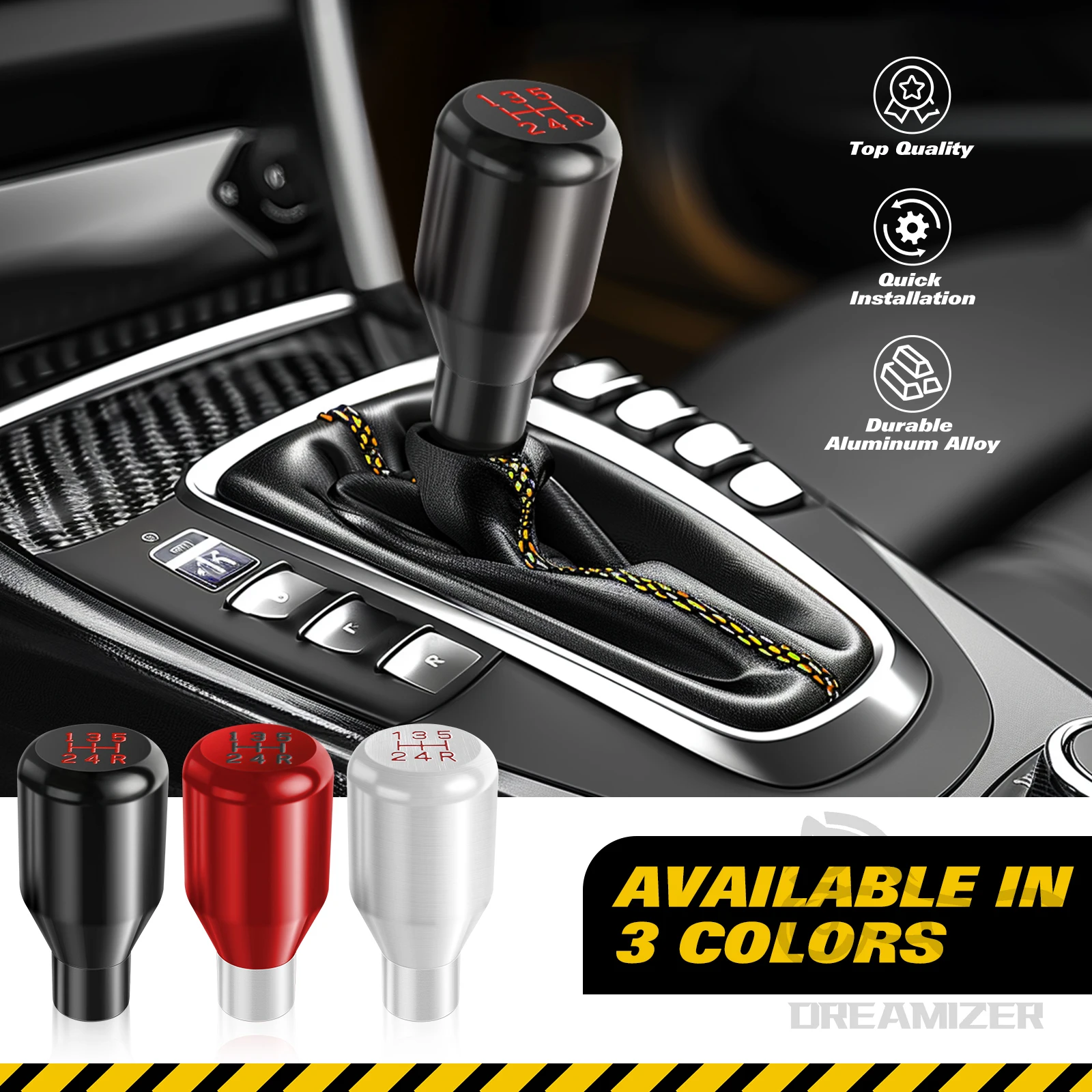 Universal Auto Schaltknauf Racing 5-Gang Auto Schaltknauf Manuelle Automatische Legierung Schaltknauf Schalthebel Image