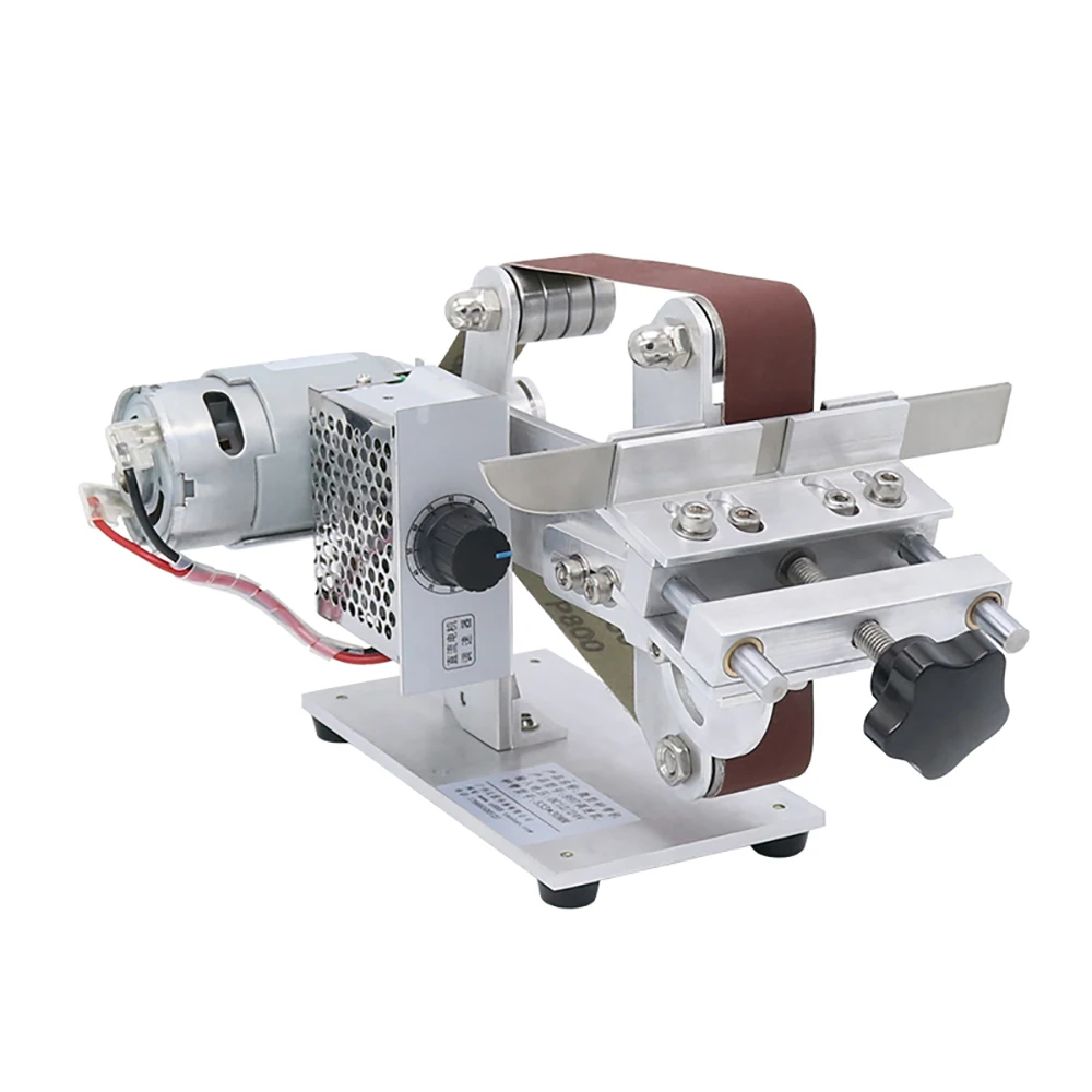 533x30MM Gürtel Grinder Maschine Mini Festen Winkel Messer Spitzer Gürtel Sander Polierer Polieren Maschine mit 360W power Adapter Image