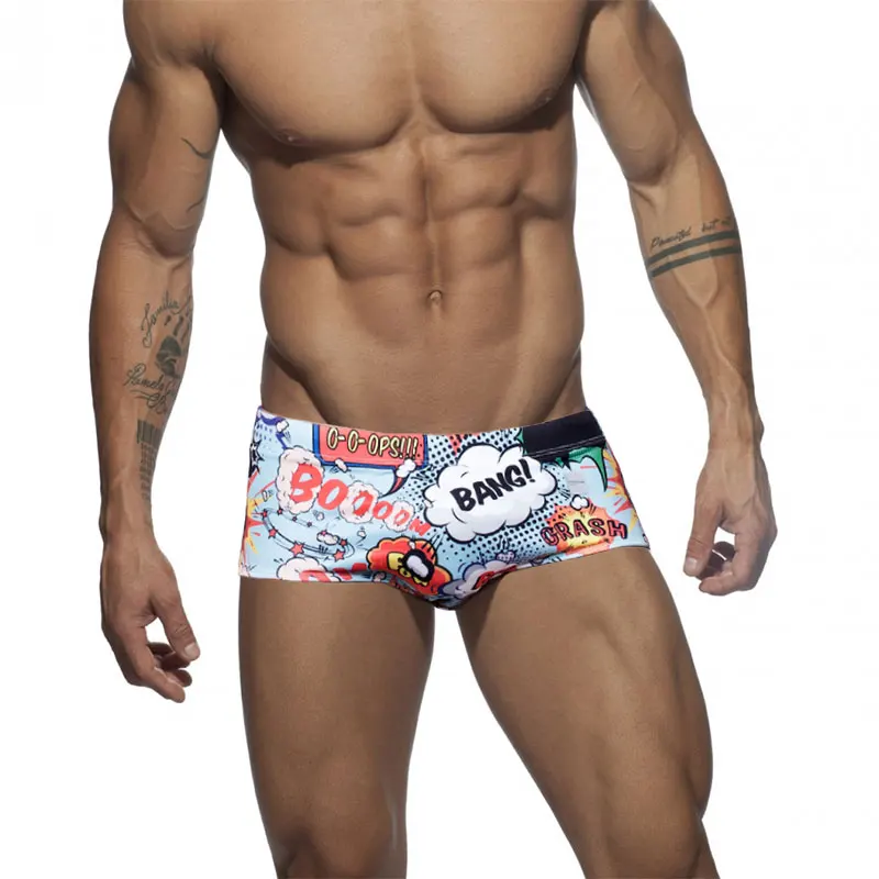 Herren Sexy Bikini Schwimmen Boxer Briefs Kurze Bademode Männer Schwimmen Surfen Badehose Jammer Strand Shorts Bademode Männlichen Surf Badeanzug Image