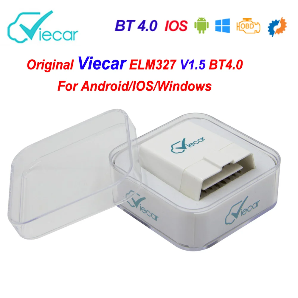 Viecar elm327 v5.0 bluetooth 1,5 für android/ios pic18f25k80 elm 4,0 v1 5 obd 2 obd2 auto diagnose scanner tool code leser Image