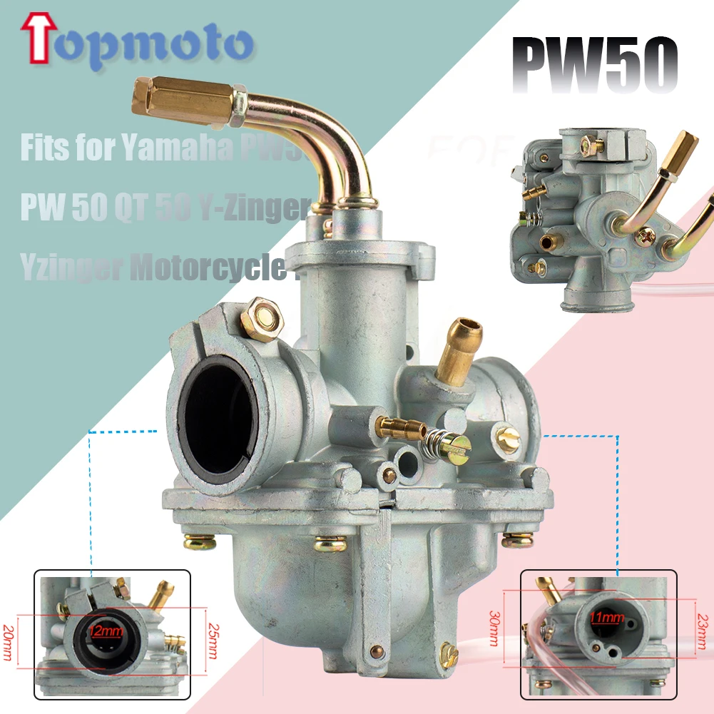 Motorrad vergaser für yamaha pw50 yzinger y-zinger 2012-2016 minibike motocross dirt bike atv carburador zubehör Image