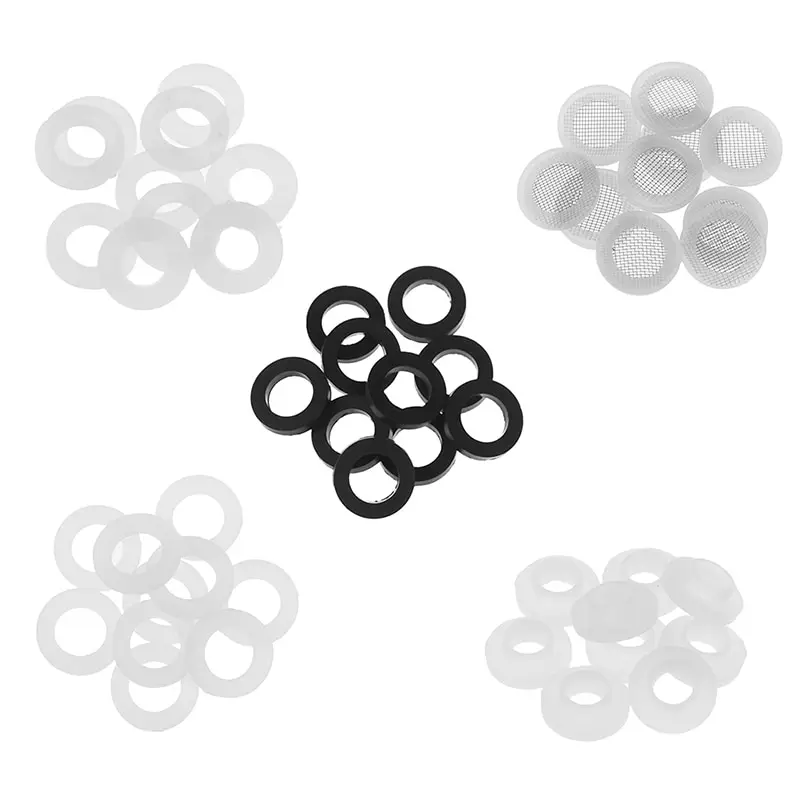 Weiß schwarz 1/2 "3/4" 1 "Gummiring Silikon ptfe Flach dichtung dicht ring für Dusch düsens ch lauch Rohr Balg Rohr Unter leg scheiben ring