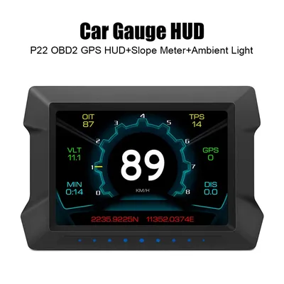 P22 hud auto head up display obd2 gps dual system mit über drehzahl Niederspannung salarm elektronik Image
