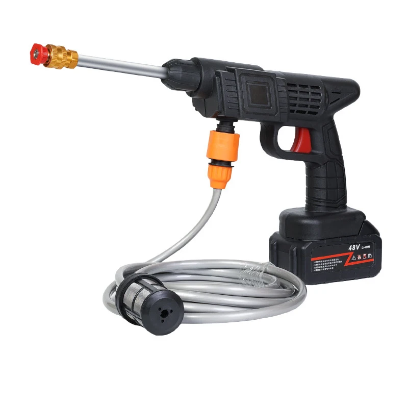 Tragbare Hochdruckreiniger 30Bar Wasserpistole Haushalt Lithium-Batterie Lade Drahtlose Spray Reiniger Pumpe Waschmaschine