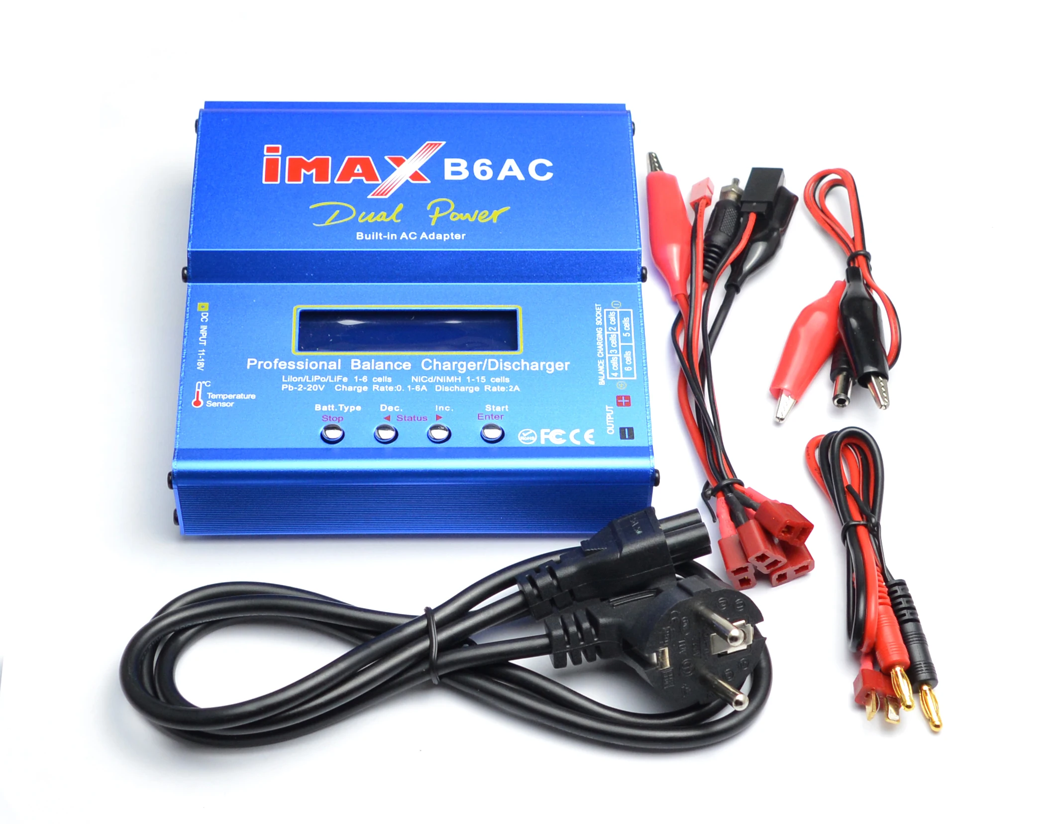 Neues imax b6 ac b6ac lipo nimh 3s rc batterie ausgleichs ladegerät mit universellem Netz kabel Image