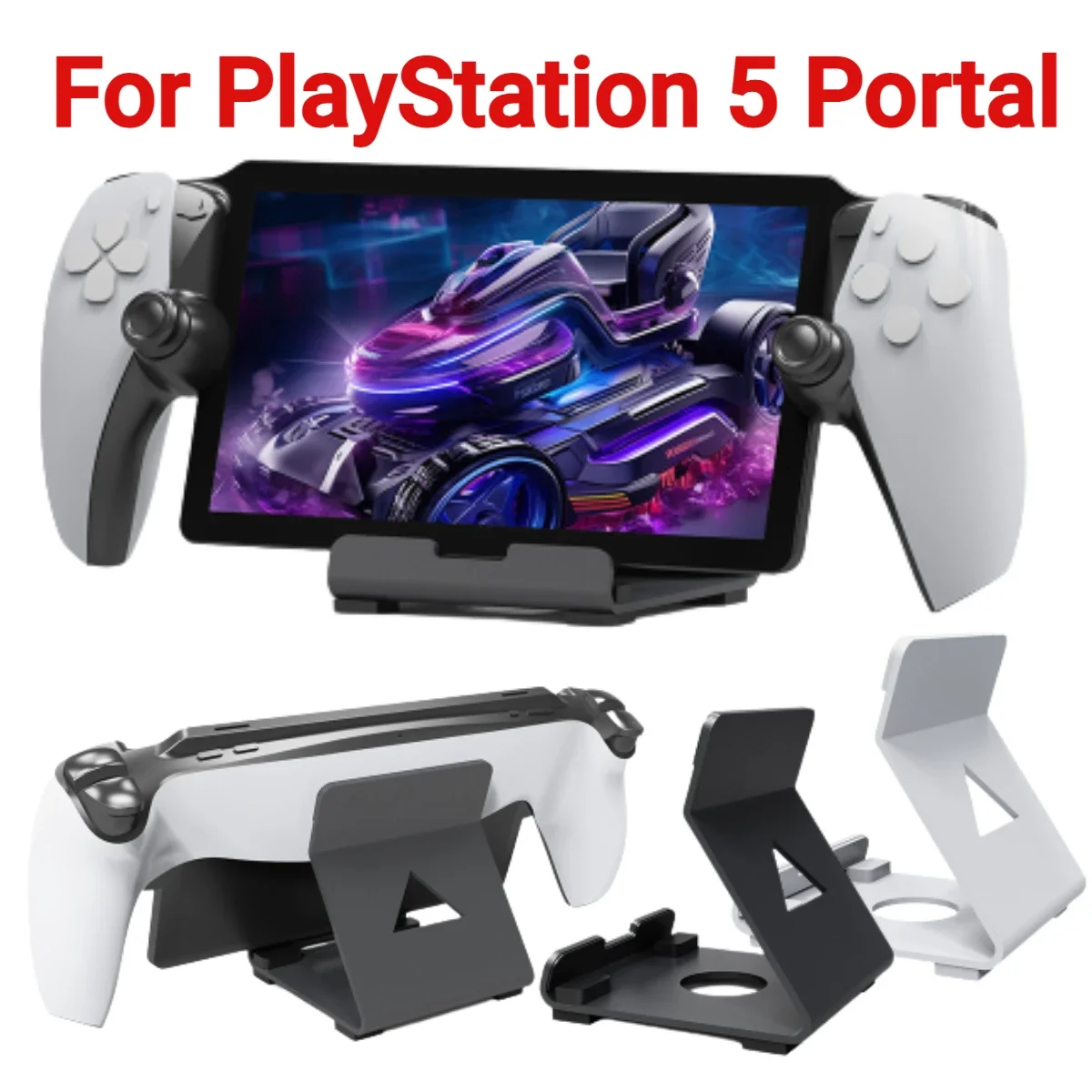 Spiele konsolen halter für ps5 Portal Desktop Stand Support Stand mit Anti-Rutsch-Pad für Playstation Portal Steam Deck Rog Switch Image