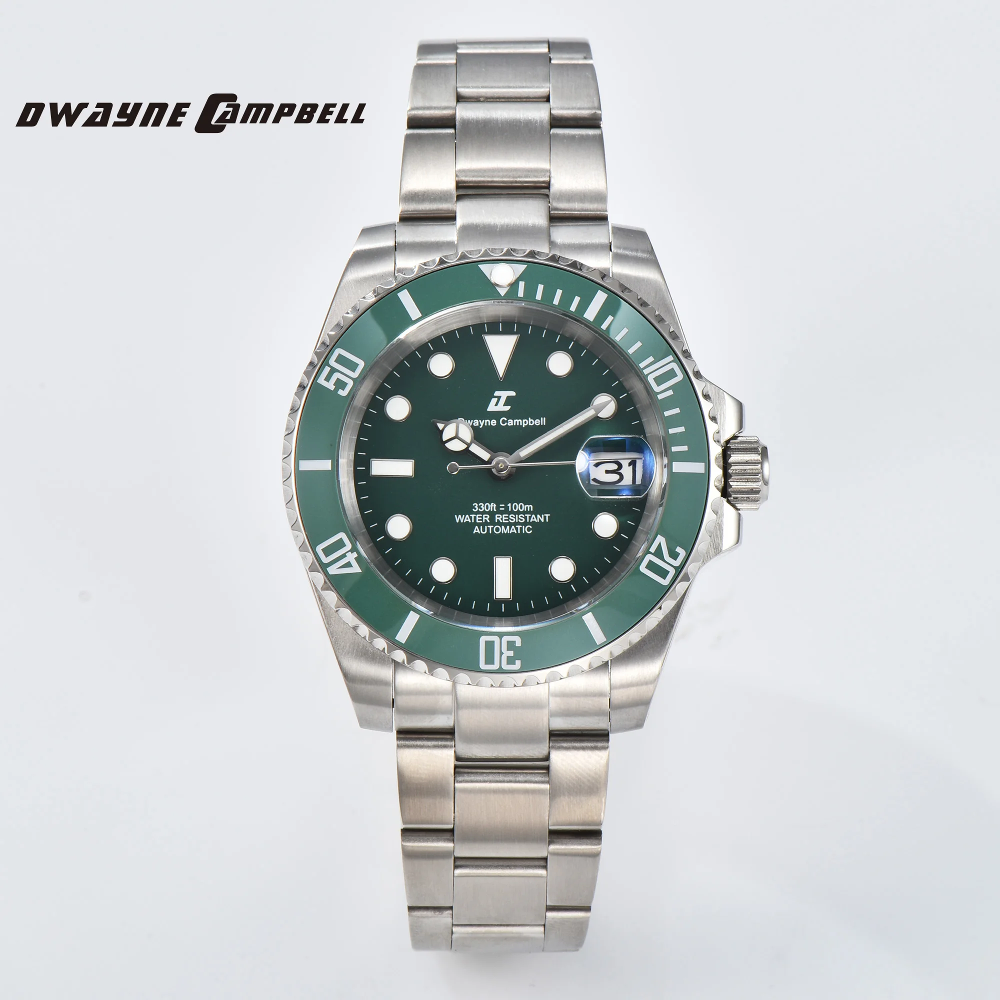 Dwayne campbell top luxus nh35 herren automatische mechanische uhr wasserdichte leuchtende saphirglas klassische business armbanduhr Image