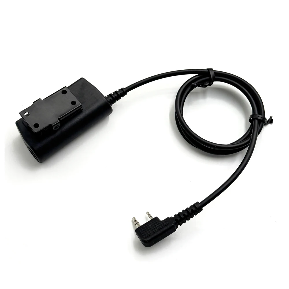 U94 PTT Militäradapter, mobil, 2-polig, 7,0 mm Stecker, Push to Talk für Kenwood/Baofeng Radio Image