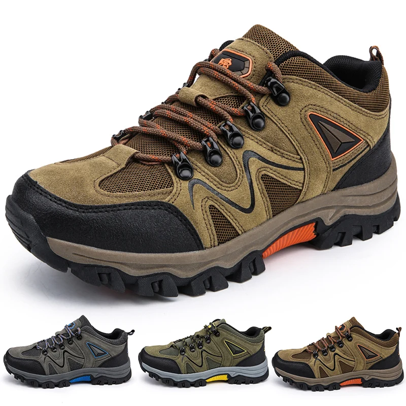 Männer Wanderschuhe Mesh Atmungsaktive Reise Schuhe Nicht-Rutsch Verschleiß-Beständig Woodland Training Schuhe Männer Outdoor Wandern Sport Schuhe Image