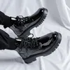 Hohe Qualität Männer Stiefel Leder Herbst Winter High Top Schuhe Business Casual Britische
