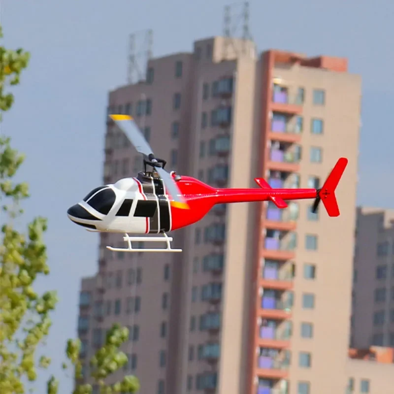 FLYWIN 470 Level Bell-206 Simulation Fernbedienung Hubschrauber H1/ACE Flugsteuerung GPS-Stabilisierung Realistisches Spielzeugflugzeug