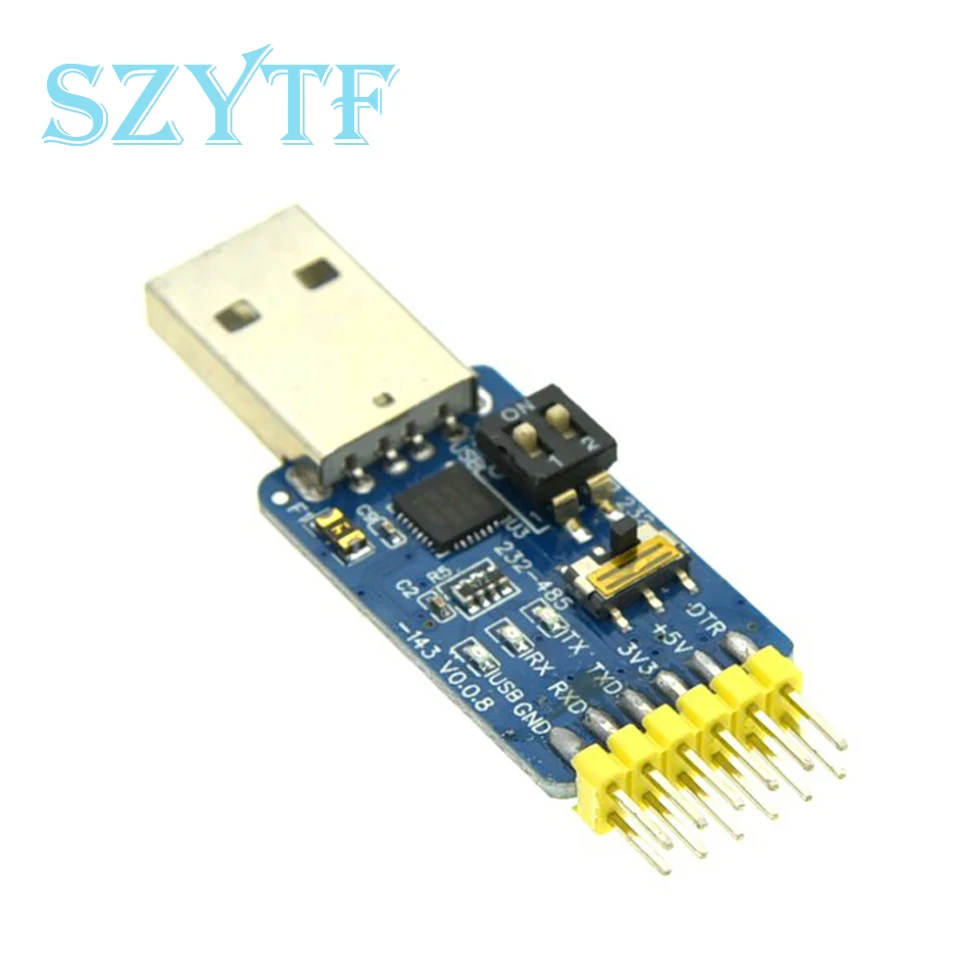 CP2102 USB-UART 6-in-1 Multifunktionsadapter (USB-TTL/RS485/232, TTL-RS232/485,232 auf 485) Serieller Adapter für Arduino Image