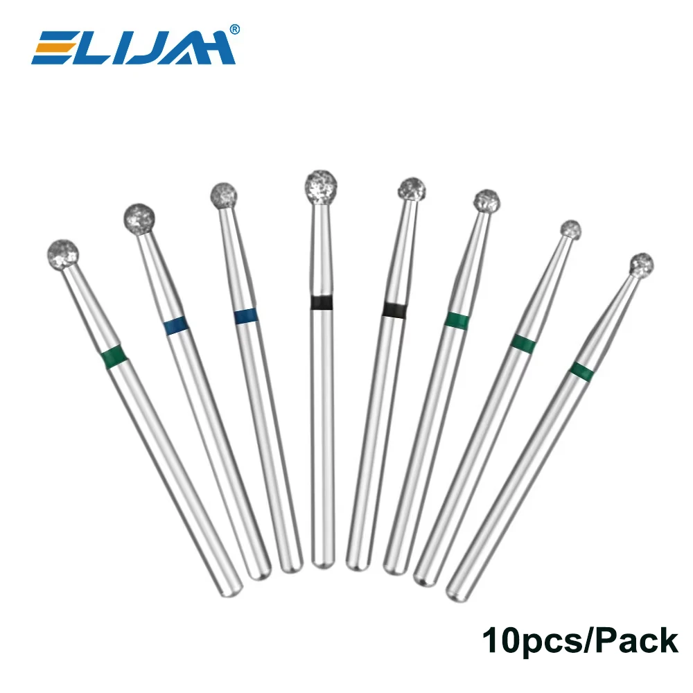Denspay 10 Stück/Packung extra lange Dental-Diamantbohrer 25 mm FG Dia-Bohrer 1,6 mm Schaft für Hochgeschwindigkeits-Handstückbohrer Zahnarztwerkzeuge Image