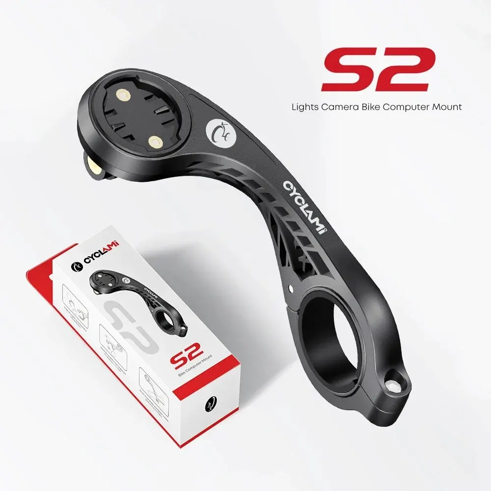 CYCLAMI S2 Fahrradcomputerhalterung MTB Road Superleichter GPS-Halter für XOSS G G2 plus IGPSPORT BSC100S Kamera GoPro Halterung Fahrrad Image
