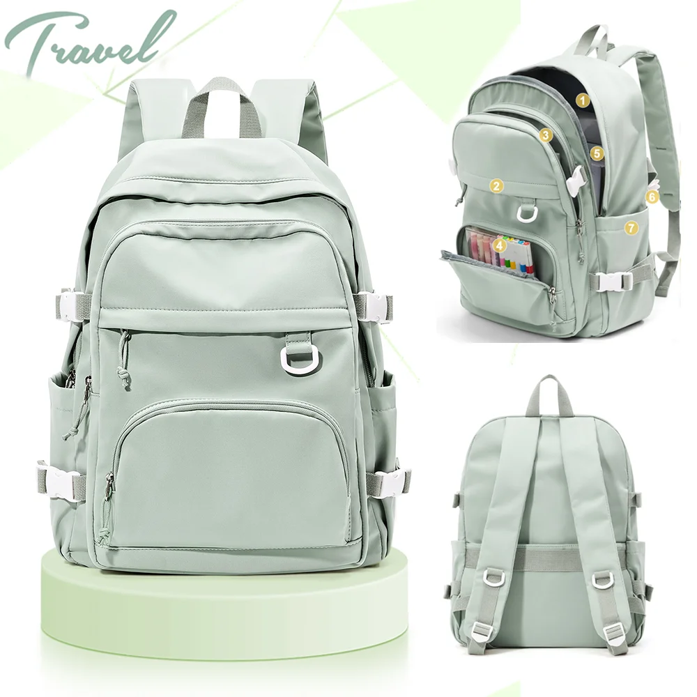College School Rucksack Reisen, wasserdichter leichter Laptop Rucksack für Mädchen Jungen, lässig Daypack Schul rucksack Teenager Image