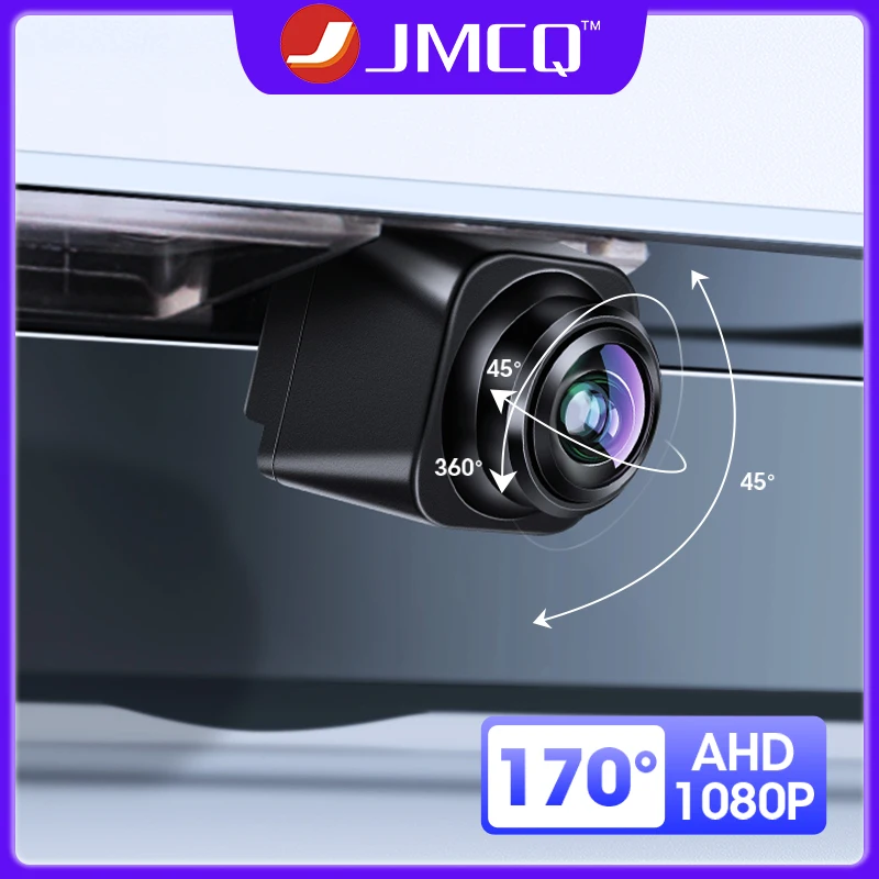 Jmcq Auto Rückfahr kamera ahd 1920*1080p 170 ° Fisheye goldenes Objektiv Full HD Nachtsicht fahrzeug Rückfahr kameras 12-24V Image