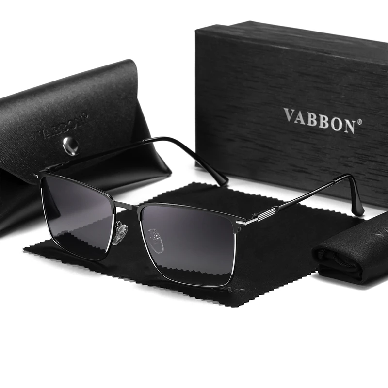 Vabbon Anti-Ultraviolett Sonnenbrille Mann überlegene Outdoor neue Metallic Box polarisierte Sonnenbrille 9439 Image