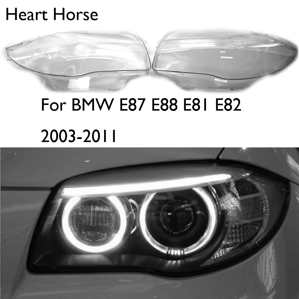 Für bmw e87 e88 e81 e82 auto front scheinwerfer linsen abdeckung 2013-2018 auto shell scheinwerfer lampen schirm transparent