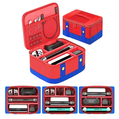 Reise tragende Schutzhülle tragbare Aufbewahrung tasche für Nintendo Switch/oled Konsolen spiel Image