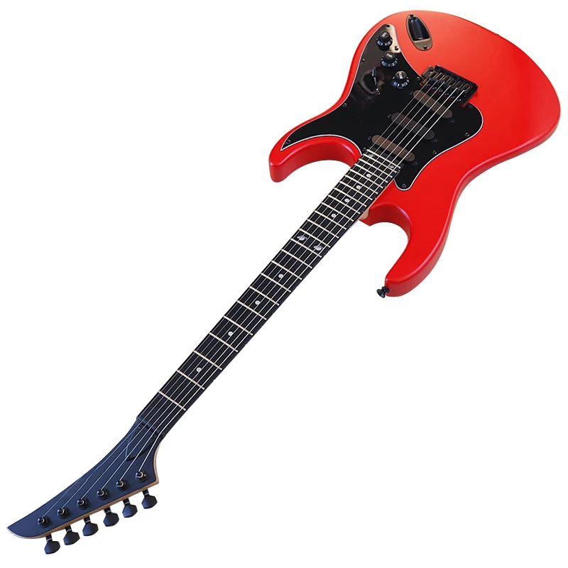 Scharfer Spindel stock 6 Saiten 39 Zoll E-Gitarre Basswood Körper 24 Bünde mattes Finish auf Lager schnelle Lieferung Image