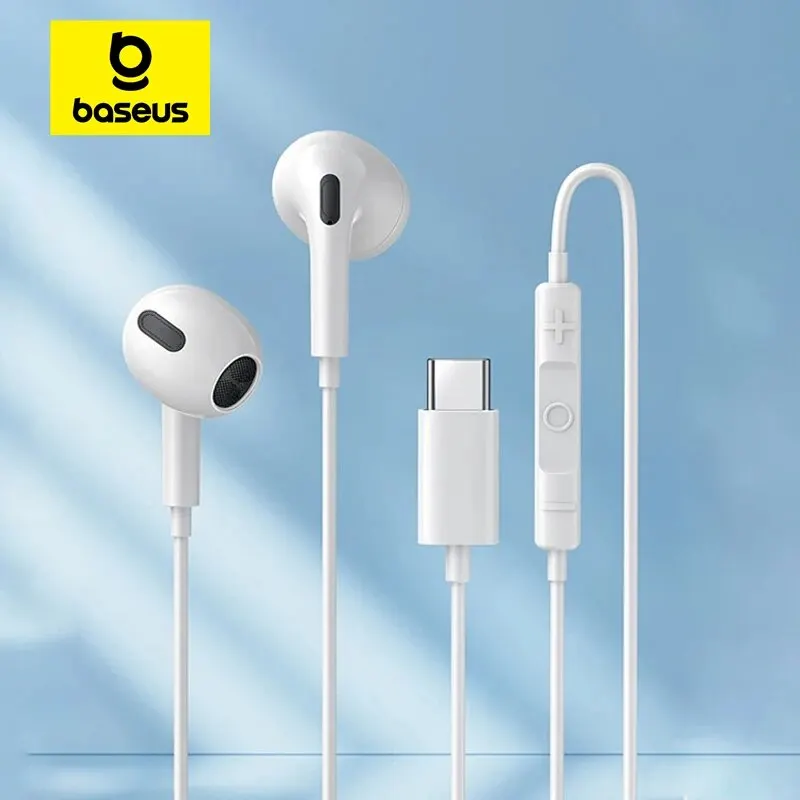 Baseus C17 In-Ear-Kopfhörer mit Kabel für Xiaomi Samsung NOTE 10 NOTE 20 S21 S20 Handy-Kopfhörer mit Mikrofon, kabelgebundene Headsets Image