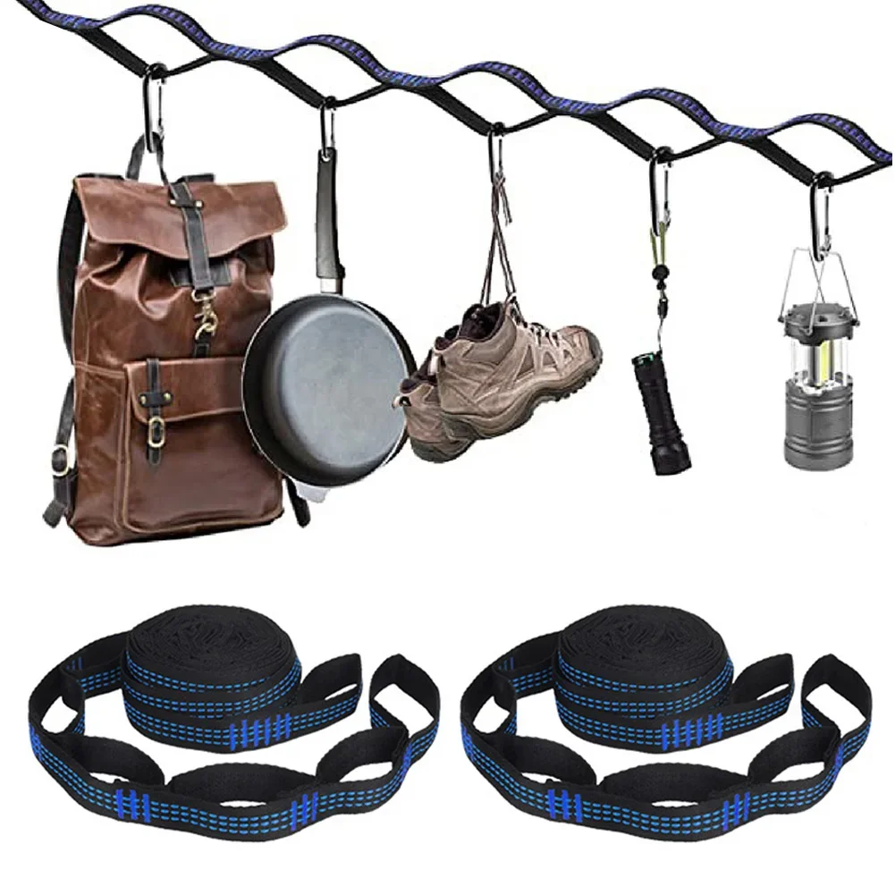 2 stücke 2/2,8 m superstar ker Hängematten riemen Outdoor Camping Hängematte Garten Schaukel gurte Seil hochfestes tragendes Riemens eil Image