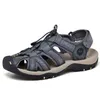 Neue Männer Schuhe Echt leder Männer Sandalen Sommer Männer Freizeit schuhe Strands andalen Mann Mode Outdoor Casual Sneakers Größe 38-47