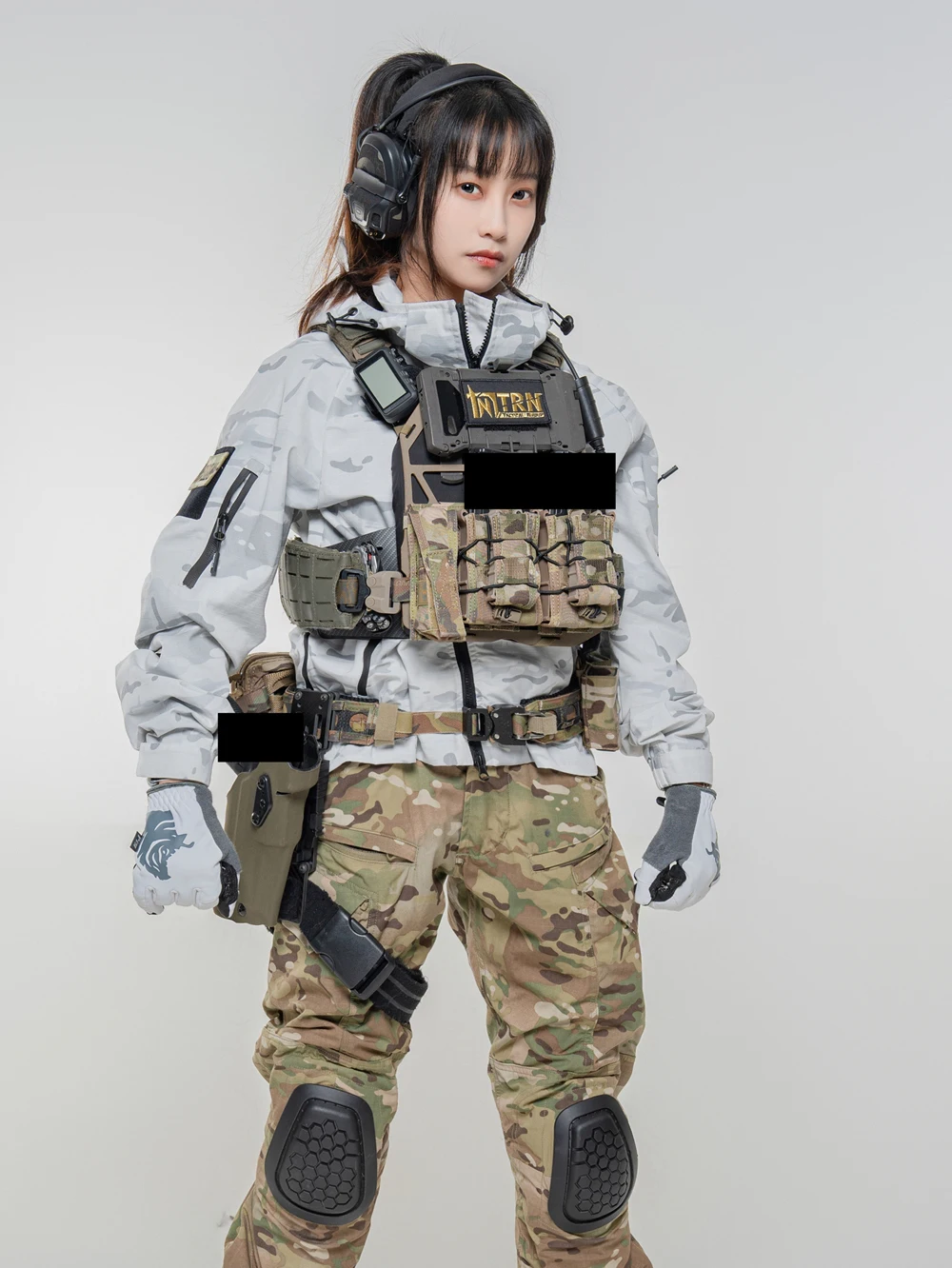 Taktisches g3 multifunktion sset frühlings-und herbst buch pendeln im freien schnee tarnung taktisches set Image