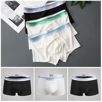 Neue dünne und atmungsaktive modale Dexy Herren unterwäsche Herren mittlere Taille einfarbige quadratische Winkel Herren Shorts Boxer ps801 Image