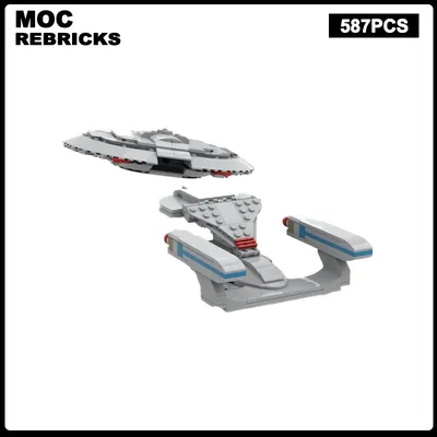 Raumschiff Serie uss Unternehmen ncc 1701-d moc Bausteine DIY montieren Ziegel Raum pädagogische kreative Kinderspiel zeug Geschenk Image