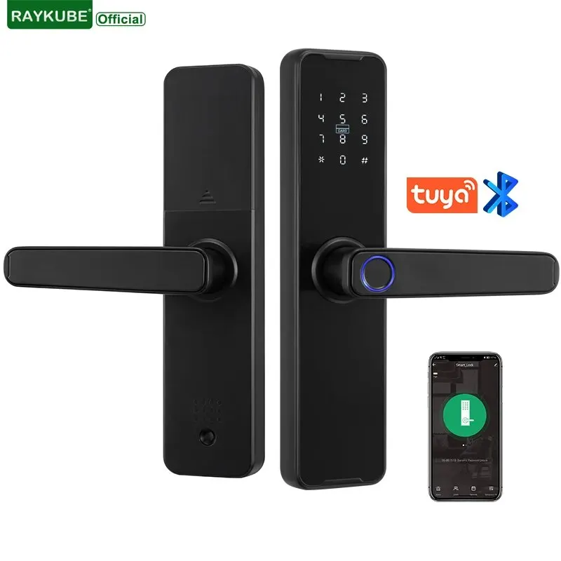 Tuya Bluetooth Intelligenz Lock Biometrische Fingerabdruck Smart Keyless Access Passwort IC Karte Smartlife Unterstützung 8 Sprache K7pro + Image