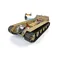 Henglong hl deutscher könig tiger rc tank 3888a chassis mit plastiks chienen rädern geschenks