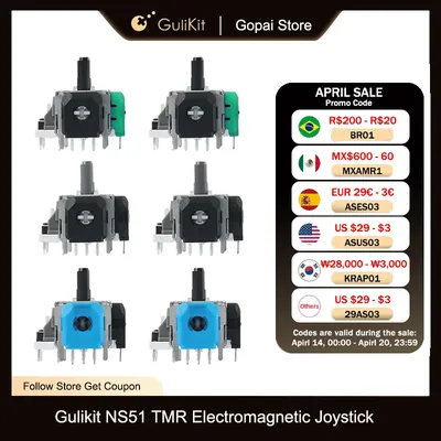 GuliKit TMR Electromagnetic Joystick for PS4 PS5 Gamepad for Switch Pro Xbox Series Controller