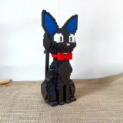 Charming Shiba Inu or Black Cat Building Block Kit (in bag) Delightful Pet Models for Creative