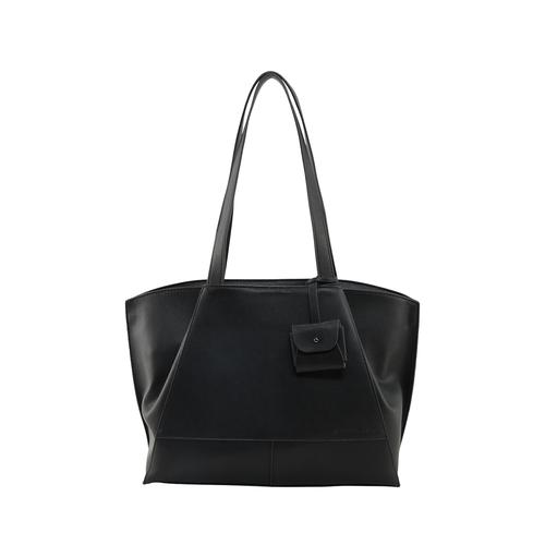 TOM TAILOR Damen Adrienn Shopper, schwarz, Uni, Gr. ONESIZE