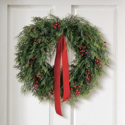 Christmas Holiday Harmony Wreath - Grandin Road