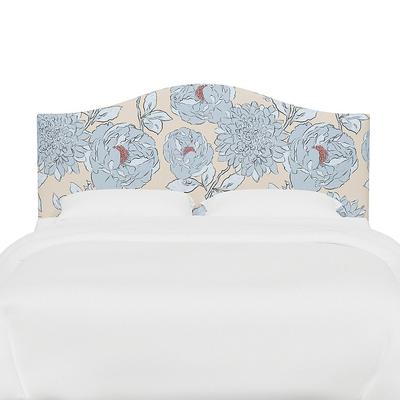 Vanessa Headboard - Arched, Arched/Alora Icy Blue, Queen - Grandin Road
