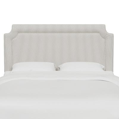 Vanessa Headboard - Clipped, Clipped/Pinstripe Taupe, King - Grandin Road