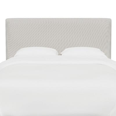 Vanessa Headboard - Rectangular, Rectangular/Pinstripe Taupe, Queen - Grandin Road