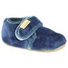 Living Kitzbühel - Baby's Klettschuh Samt Unifarben - Hüttenschuhe 18 | EU 18 blau