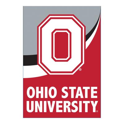 Ohio State University Burlap Flag Garden Size