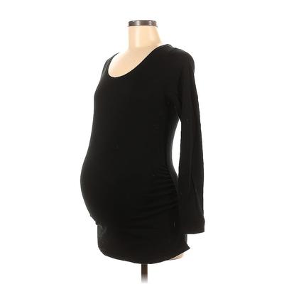 BumpStart Long Sleeve T-Shirt: Black Tops - Women's Size Small Maternity