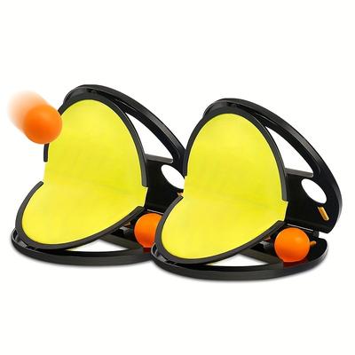 TEMU 6pcs/set Toss And Game Set With 2 Paddles & 4 Balls, Suitable For Outdoor Yard Games