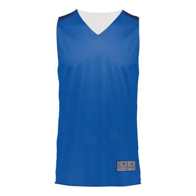 Augusta Sportswear 162 Youth Tricot Mesh Reversible 2.0 Jersey in Royal/White size Small | Polyester