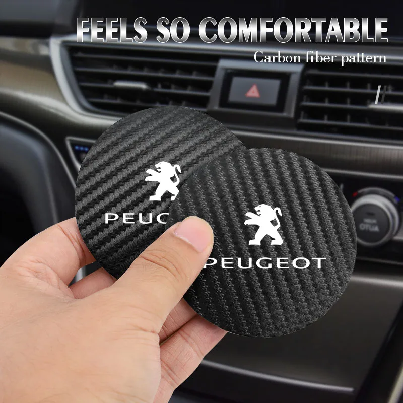 2pcs cuscinetti in gomma per interni auto neri accessori per lo styling dell