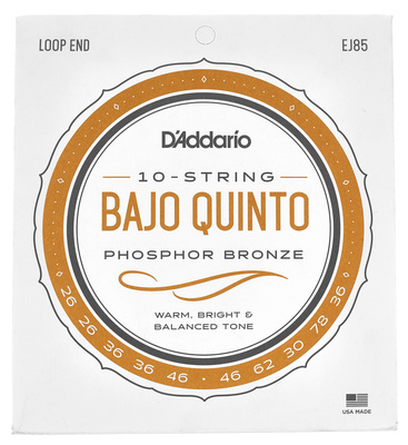 Daddario EJ85 Bajo Quinto Set