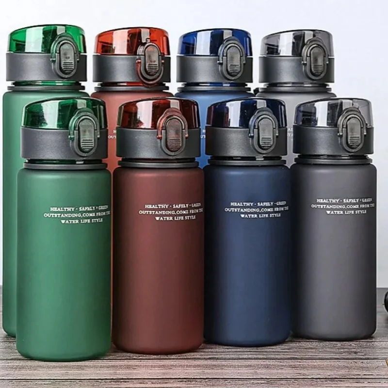 Marke BPA-freie, auslaufsichere Sportwasserflasche, hochwertige Tour, Wandern, tragbar, meine Lieblingsgetränkflaschen, 400 ml, 560 ml Image
