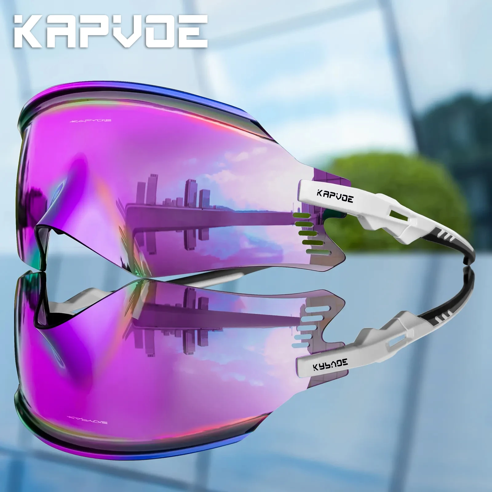 Kapvoe fahrrad brille mtb bike outdoor sport sonnenbrille rennfahrrad mode sonnenbrille herren frauen brille lauf brille Image