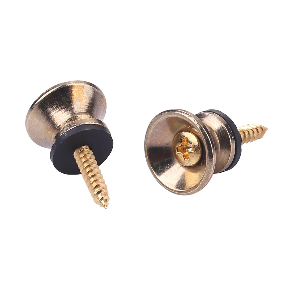 2 stücke Metall Gitarre Pegs für Folk Ukulele Gitarre Schnalle Taste Ende Lock Pins Saiten Instrumente Zubehör Image