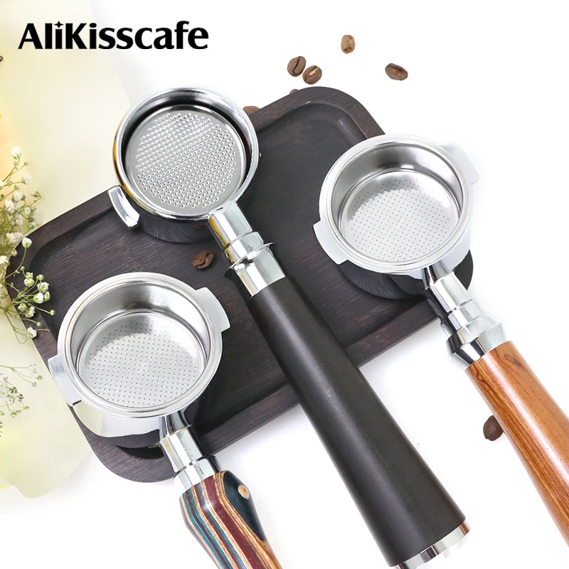 51MM Bodenloser Siebträger Zwei Ohren Für Delonghi ECP35.31 ECP3420 Mit 2-Tassen Filterkorb Kaffee Zubehör Espressomaschine